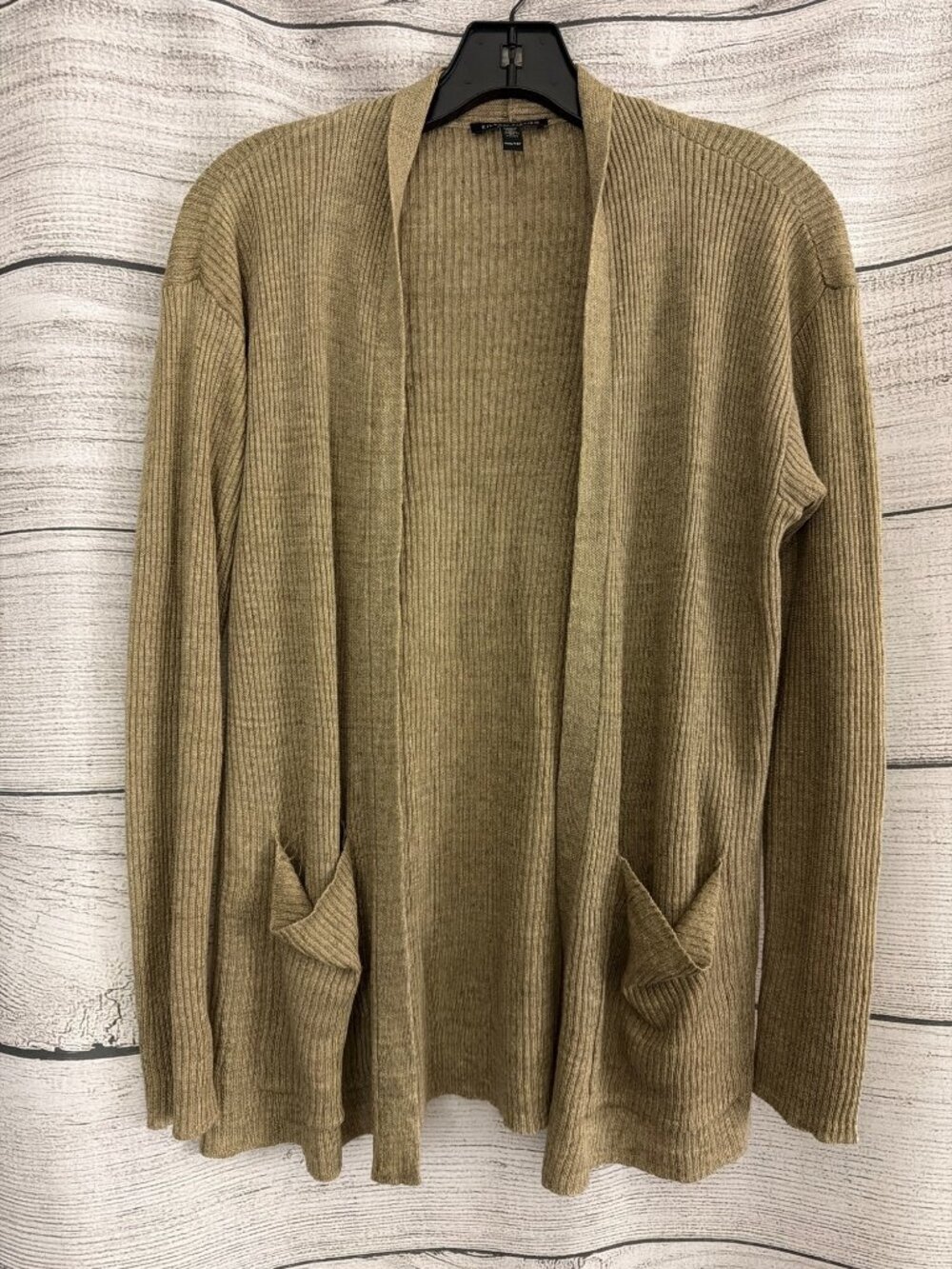 Eileen Fisher Open Front Linen Cardigan Size XXS